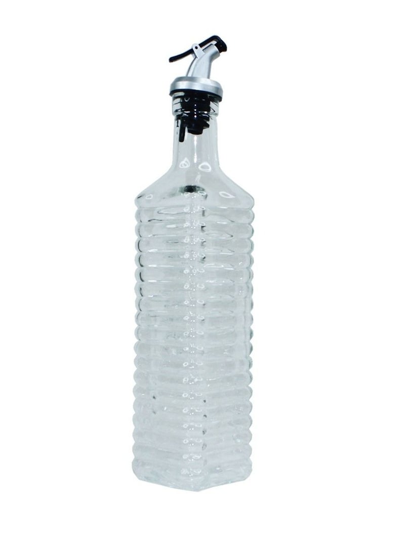Oil Dispenser Glass Bottle 500ml For Cooking and Dressing Of Salads For Barbecue Parties Non Slippery Body With Elegant and Stylish Design Suitable For Oil and Vinegar and Sauce and Much More - Image 1