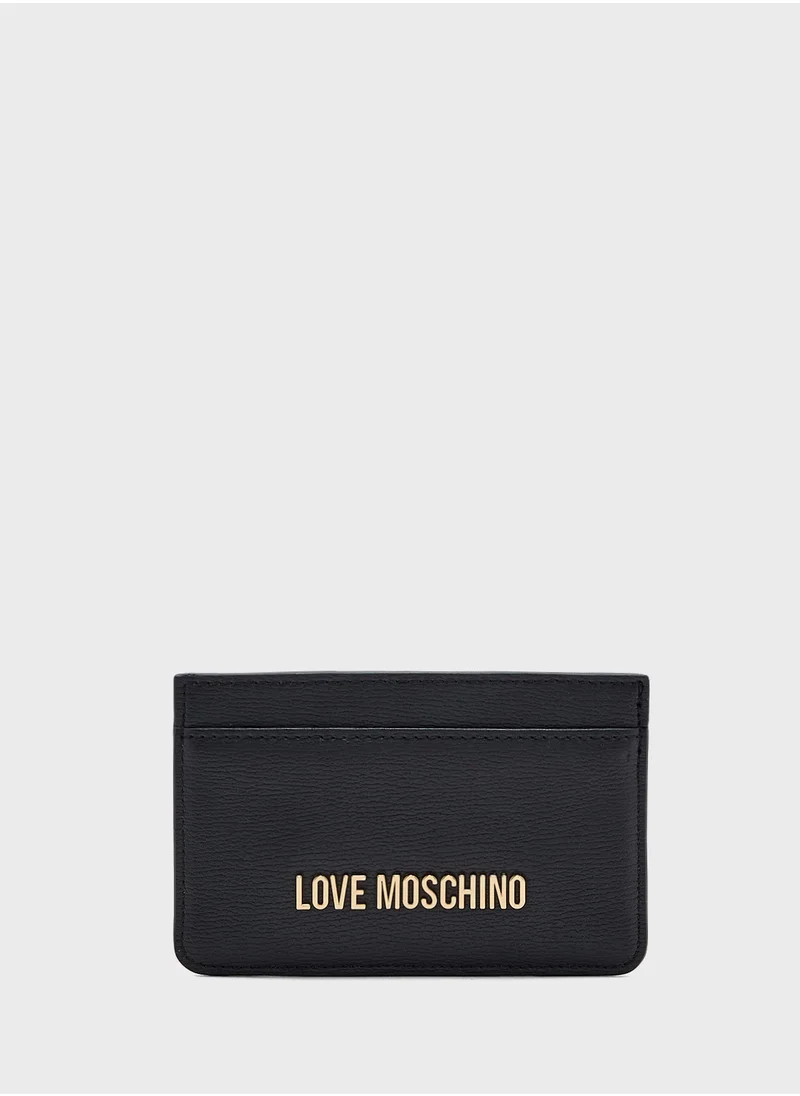 Love Moschino Logo Detailed Signature Wallet