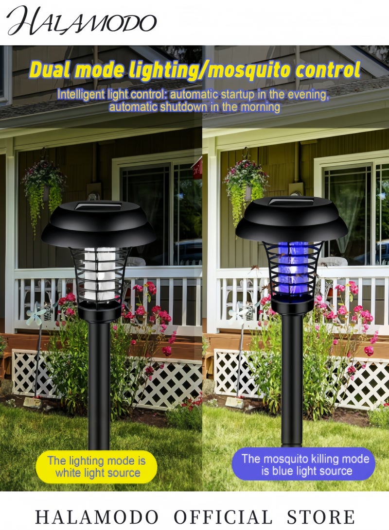 HALAMODO Solar Outdoor Pathway Lights Stainless Steel Painted LED Lights Lighting Repellent Lamp for Indoor Outdoor Use Garden Patio  - Image 3