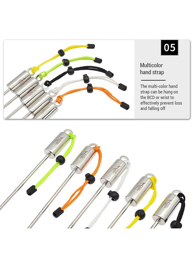 Generic - Scuba Diving Pointer Underwater Stainless Steel Tickle Stick with Lanyard for Scuba Diving - Image 1