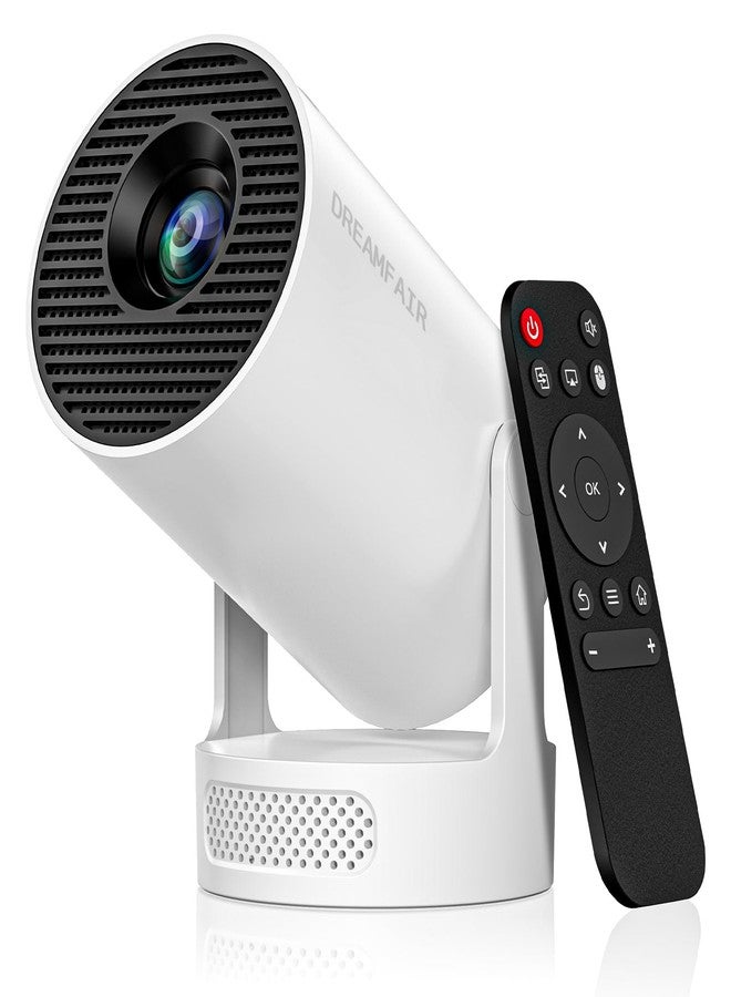 DreamFair Mini Projector with WiFi and Bluetooth, 4K 1080P Projectir, 210 ANSI Auto Keystone Correction, 210° Rotatable Portable Projector, 25"-110" Screen Video Projector for Smartphone/Laptop/PC - Image 1