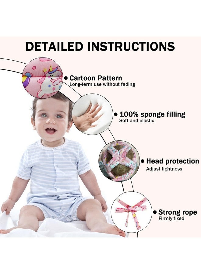CUXFLS Baby Head Protector Infant Helmet No Bumps Safety Cushion for Crawling Walking Running, Adjustable Toddler Head Protector Safety Headguard (Unicorn) - Image 3