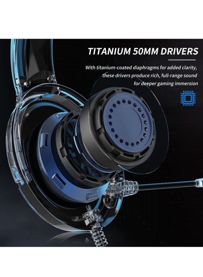 BINNUNE BG02 Wired Gaming Headset with Mic Gaming Headphones with Microphone - Image 4
