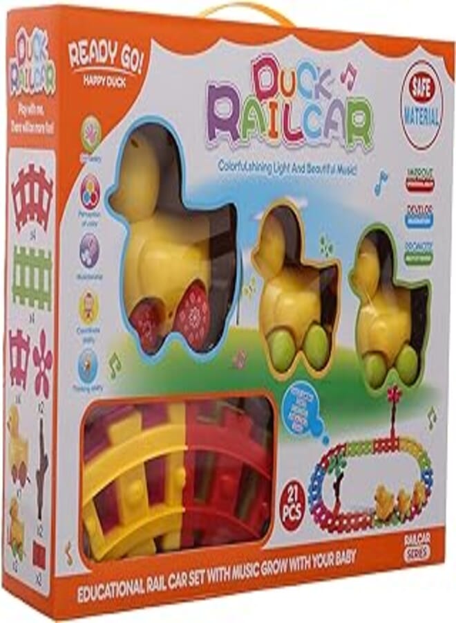 Ducks Rail Car With Music - 21 Pieces