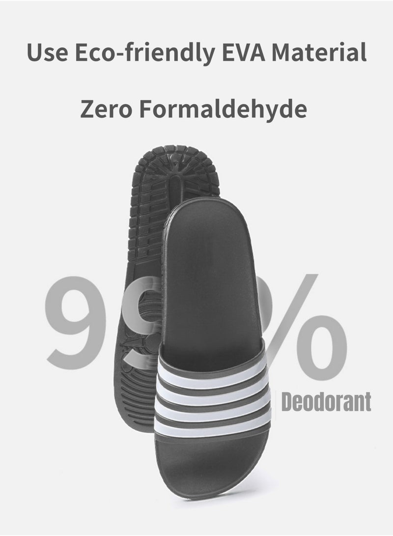 Rock Pow Unisex-adult Slide Sandal Bathroom Shower Slippers Anti-slip Lightweight Soft Home Slipper for  Men Indoor & Outdoor - Image 2