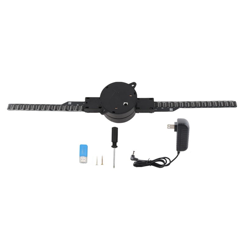 17 Inch 3D Hologram Fan 224 Led Light Beads WiF Projector For Business Store Advertising Aluminum Alloy Frame US Plug - Image 3