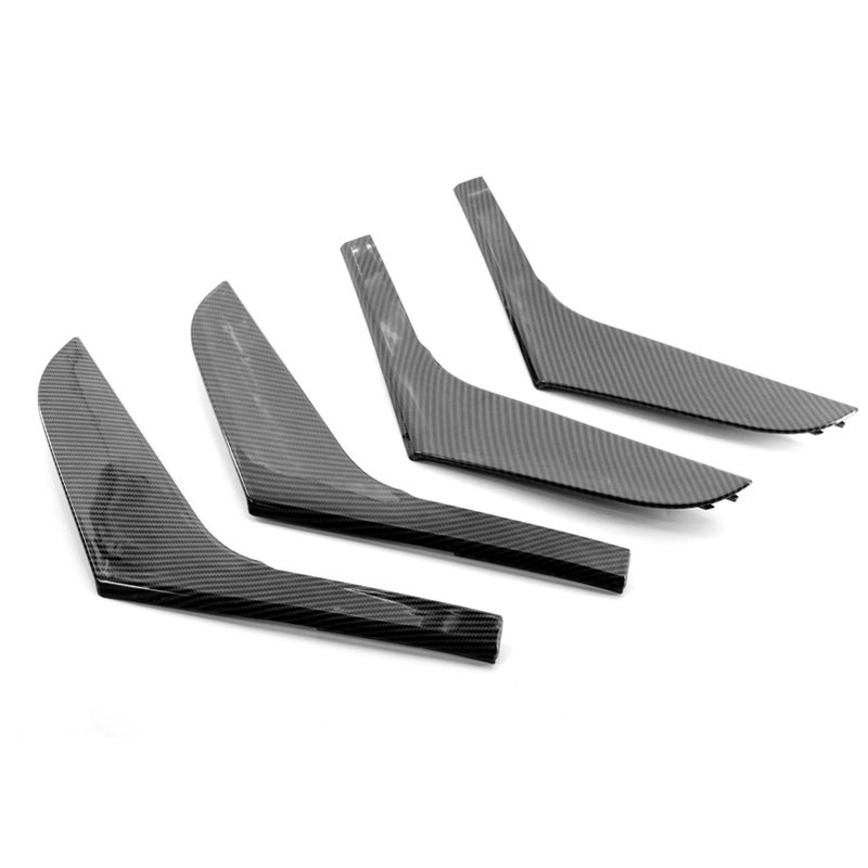 4 Pcs Carbon Fiber Interior Door Armrest Cover Trim Replacement For Volkswagen Golf MK6 2010-2013 - Image 2