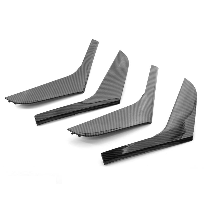 4 Pcs Carbon Fiber Interior Door Armrest Cover Trim Replacement For Volkswagen Golf MK6 2010-2013 - Image 3