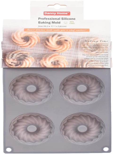 Danny Home DH3408 High Quality Silicone Non-Stick Baking Mold 39.3 * 17.1 * 3.6 cm - Multi Color