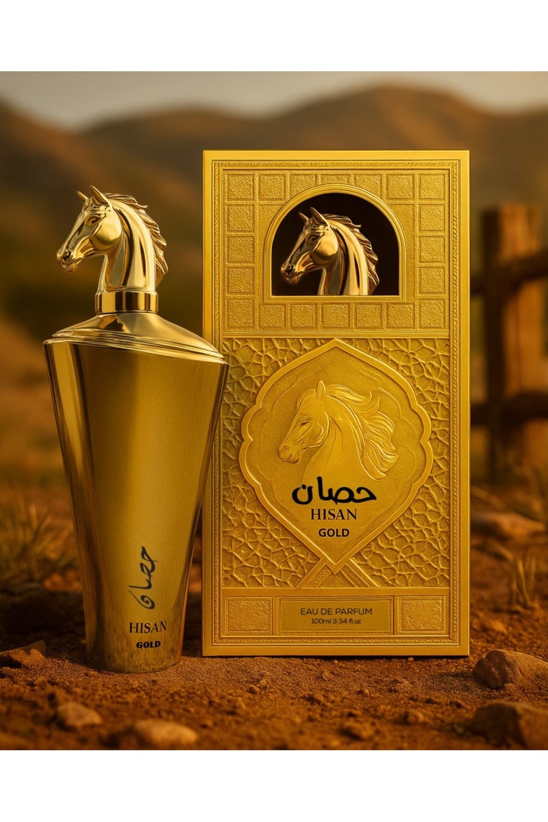 GLAMOUR HISAN Gold Eau de Parfum - 100ml | Bold Oriental Fragrance for Men with Leather, Cinnamon & Patchouli - Image 2