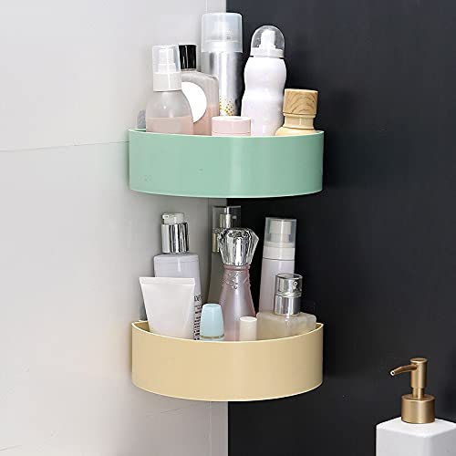 Medigo Wall Shelves Kitchen Bathroom Shelf SelfAdhesive Sticker Hooks Multipurpose Wall Holder Bathroom Storage Rack Box Strong Shower Rack Shelf 2 Bathroom Shelf 2 Corner Shelf - Image 4