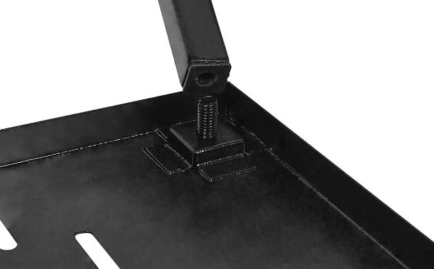 SPYLOCK سبايلوك رف قابل للطي من الحديد الثقيل قياسي عالمي مثبت على الحائط للميكروويف باللون الأسود - Image 4