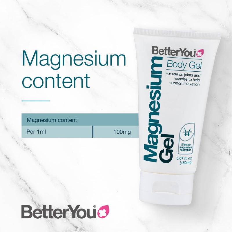 BetterYou Magnesium Gel - Relaxing Muscle Rub - Topical Magnesium for Effective Absorption - Tense Joint Support and Sore Muscle Relief - 5.07 oz - Image 2