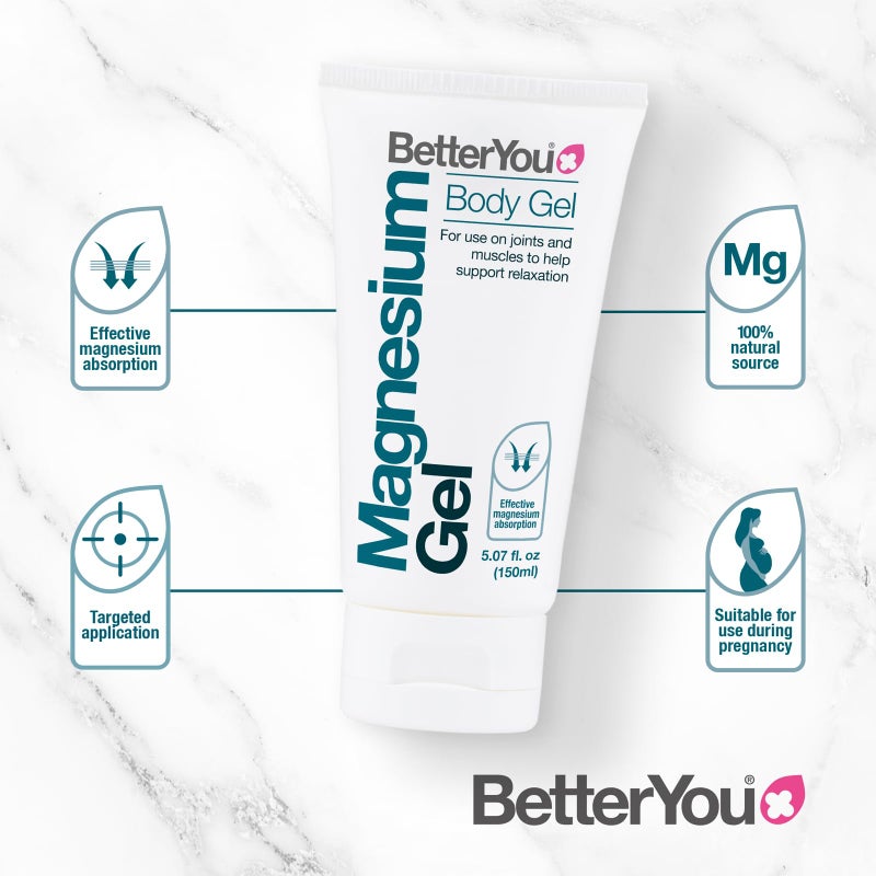 BetterYou Magnesium Gel - Relaxing Muscle Rub - Topical Magnesium for Effective Absorption - Tense Joint Support and Sore Muscle Relief - 5.07 oz - Image 3