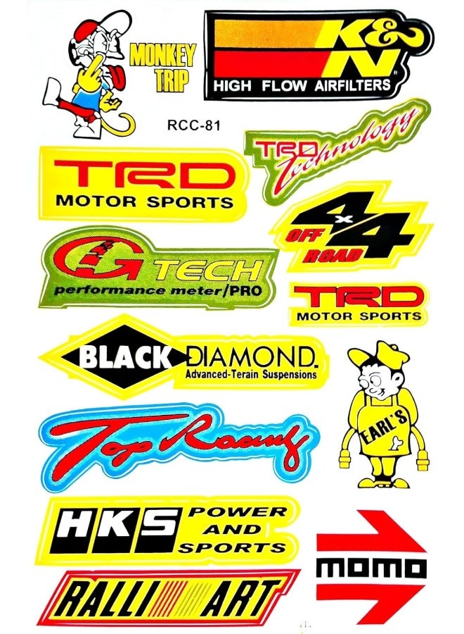 Anki Cars Motorsport Nos Gulf Hot Rod Nascar Drag Racing Lot 6 Vinyl Graphic Decals Stickers D6094 - Image 5