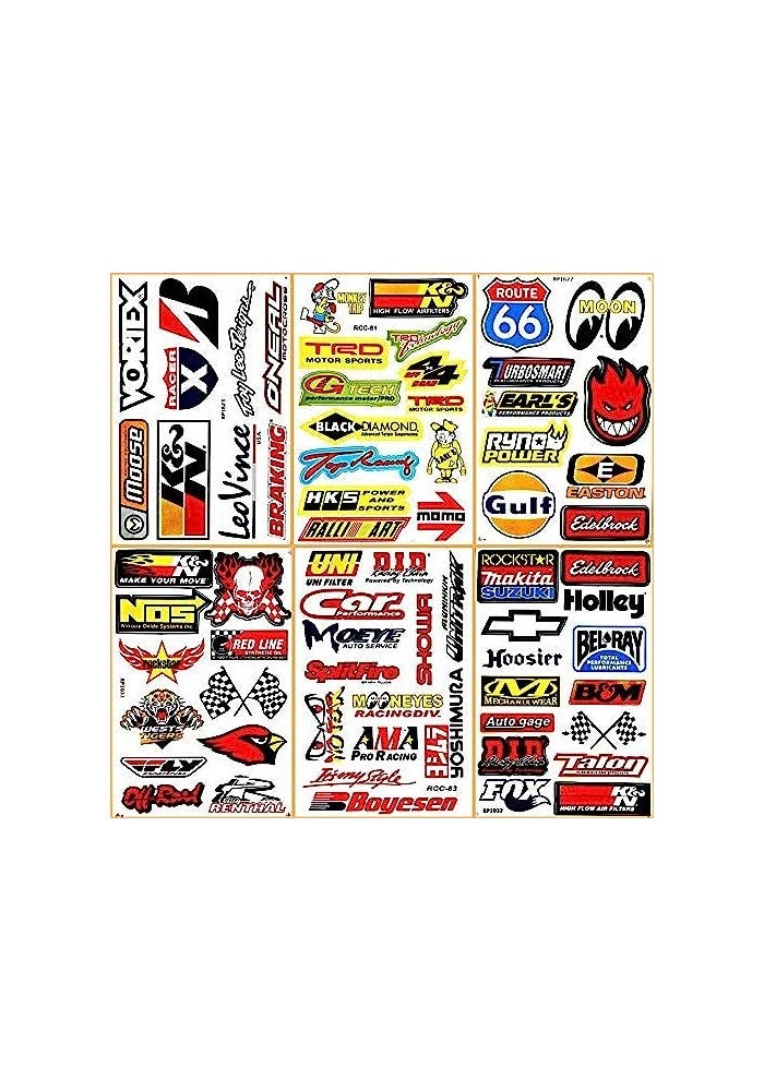 Anki Cars Motorsport Nos Gulf Hot Rod Nascar Drag Racing Lot 6 Vinyl Graphic Decals Stickers D6094 - Image 1