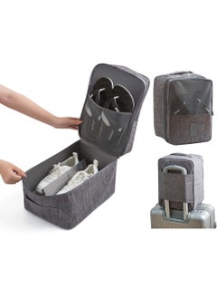 XiuWoo Portable Large Flying Carryon Shoe Luggage, Shoes Storage Organizer, Multipurpose Travelling Shoe Holder Storage Bag, Footwear Organizer Pouch, Travel Shoe Bags for 3 Pair of Shoes with Handle  - Image 1