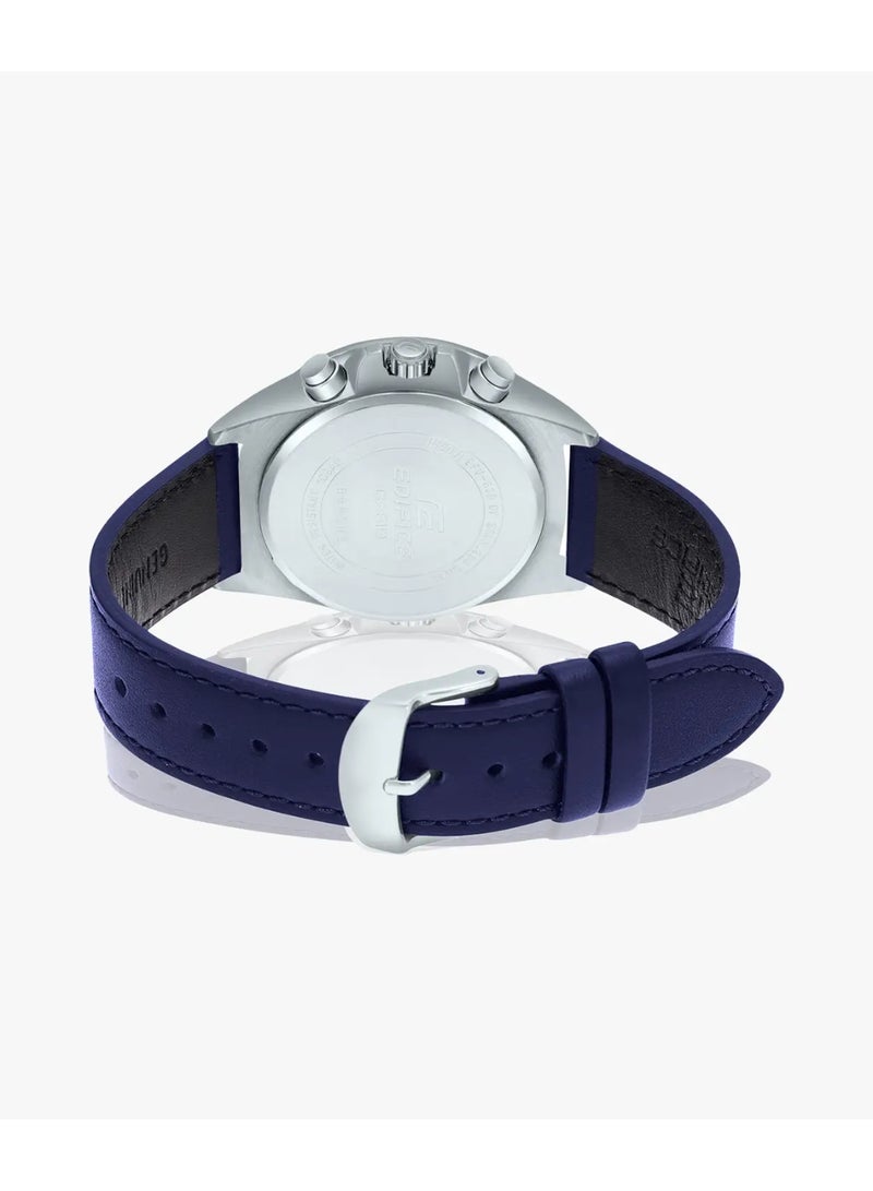 Casio Edifice Men's Watch - EFV-630L-7AVUDF White Dial, Blue Band - Image 4