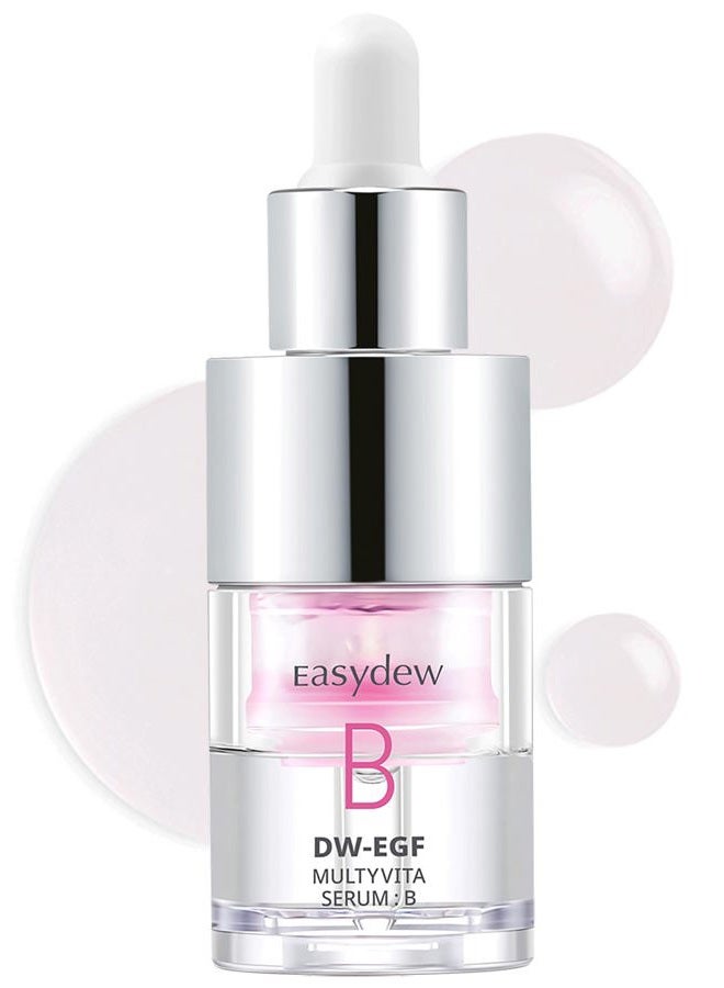 Easydew Multi Vita B Serum - Korean Facial Serum for Healthy Skin Barrier with Vitamin B, EGF Peptide, Ceramide NP, Panthenol - Hydrating, Revitalizing and Strengtening Skin Barrier, 0.47 fl.oz. - Image 1