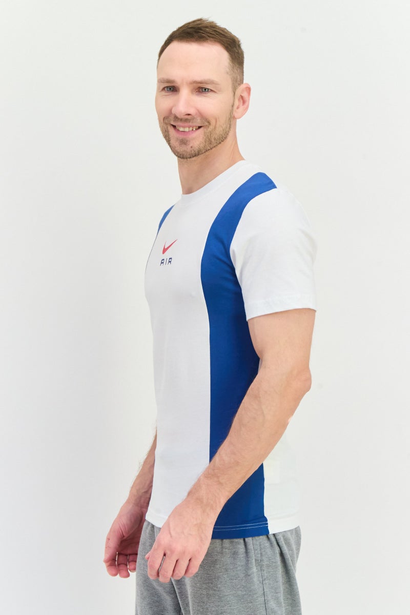 Nike Men Sportswear Fit Short Sleeve Outdoor T-Shirt, White - Image 3