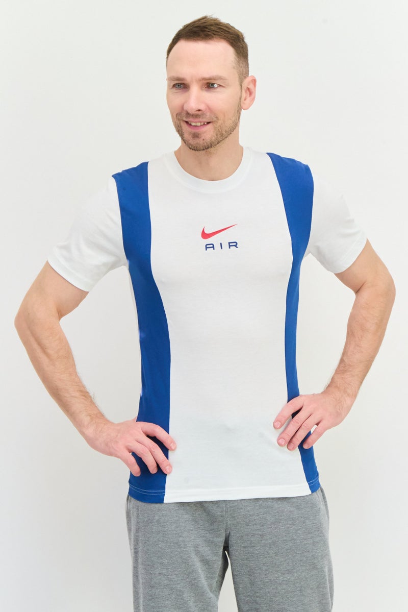 Nike Men Sportswear Fit Short Sleeve Outdoor T-Shirt, White - Image 1