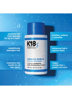 K18 Damage Shield Shampoo + Damage Shield Conditioner 250ml  - Image 3