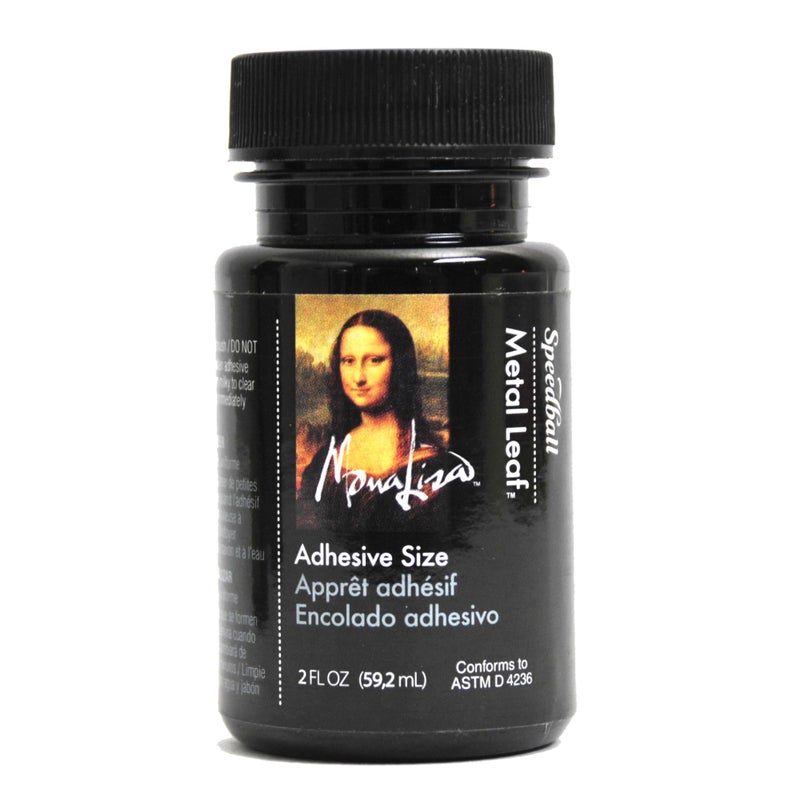 Speedball Mona Lisa Metal Leaf Adhesive Made in USA - 2 oz Size for Gold Silver Copper Gilding - Water Based Craft Glue - Image 1
