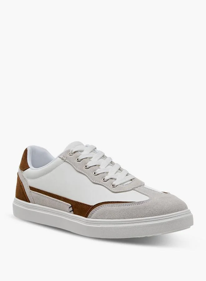 LBL By Shoexpress Men Panelled Lace-Up Sneakers