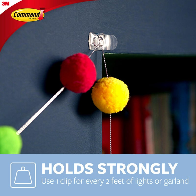 Command 17026CLR-ES Decorating Clips, Clear, 20-Clips (2 Pack) - Image 5