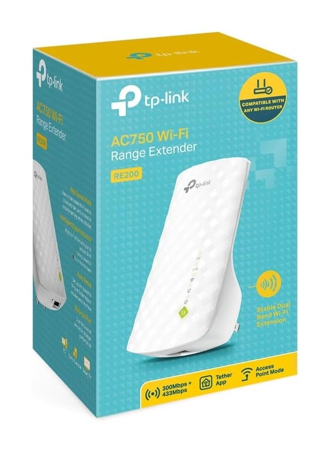 REBENUO TP-Link AC750 Wi-Fi Range Extender Up to 750Mbps Dual Band Repeater WiFi Signal Booster Access Point Easy Setup Extends to Smart Home and Alexa Devices (RE200) Egg Color Updated Version  - Image 5