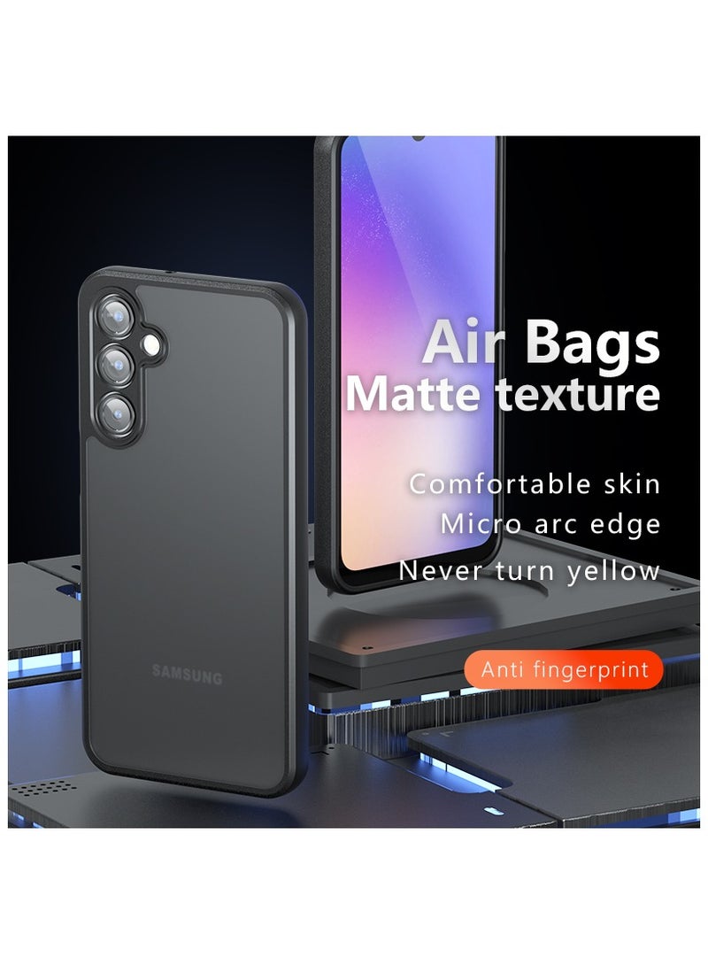 غطاء حماية لهاتف سامسونج جالاكسي A26 5G خلفية شفافة غير لامعة، غطاء هاتف نحيف، مضاد لبصمات الأصابع، حماية من السقوط - Image 2