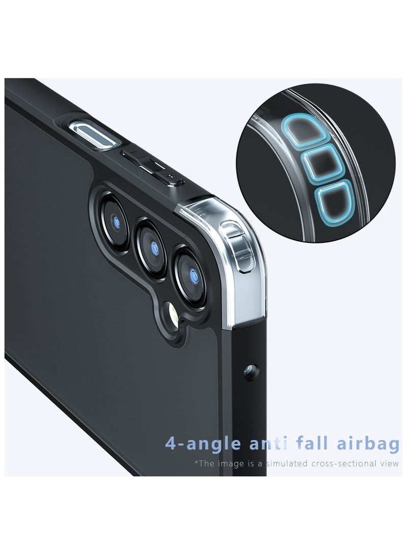 غطاء حماية لهاتف سامسونج جالاكسي A26 5G خلفية شفافة غير لامعة، غطاء هاتف نحيف، مضاد لبصمات الأصابع، حماية من السقوط - Image 5