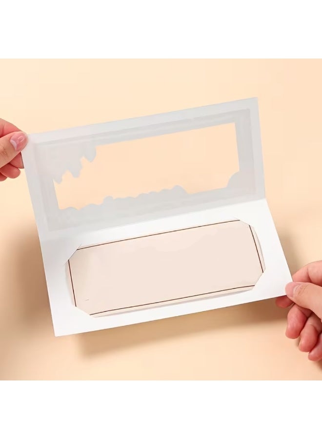 12PCS Black & Gold Moon & Star Windowed Money Cards – Foldable Banknote Gift Cards for Eid, Ramadan, and Festival Party Favors - Image 5