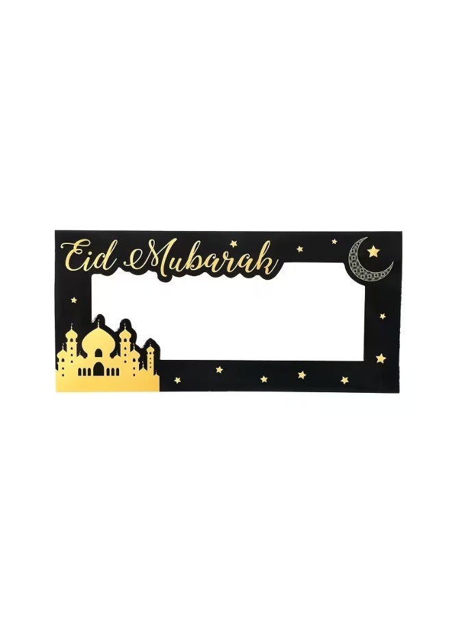 12PCS Black & Gold Moon & Star Windowed Money Cards – Foldable Banknote Gift Cards for Eid, Ramadan, and Festival Party Favors - Image 3