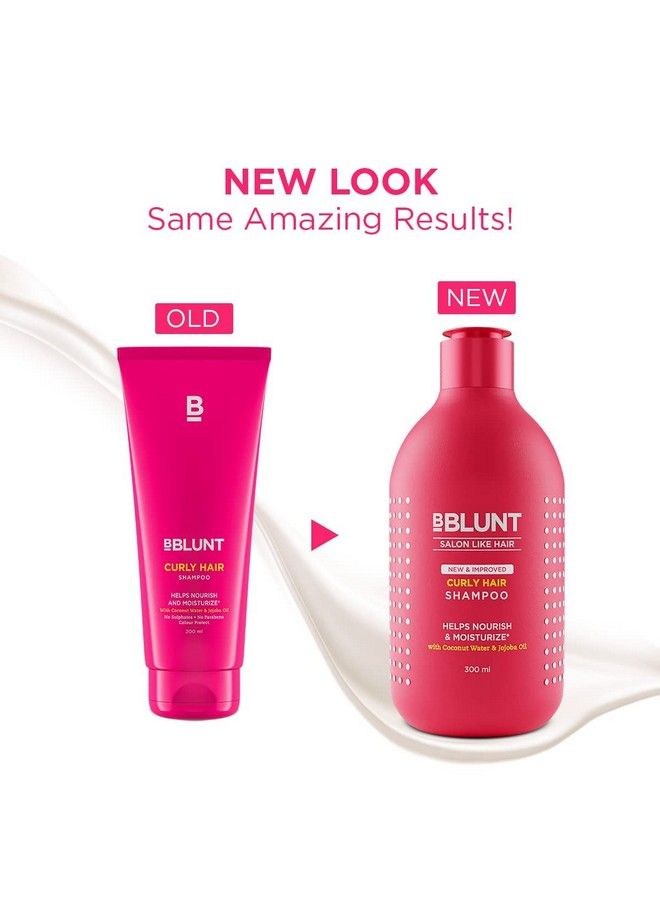 BBLUNT Curly Hair Shampoo With Coconut Water & Jojoba Oil 300 Ml - Image 4