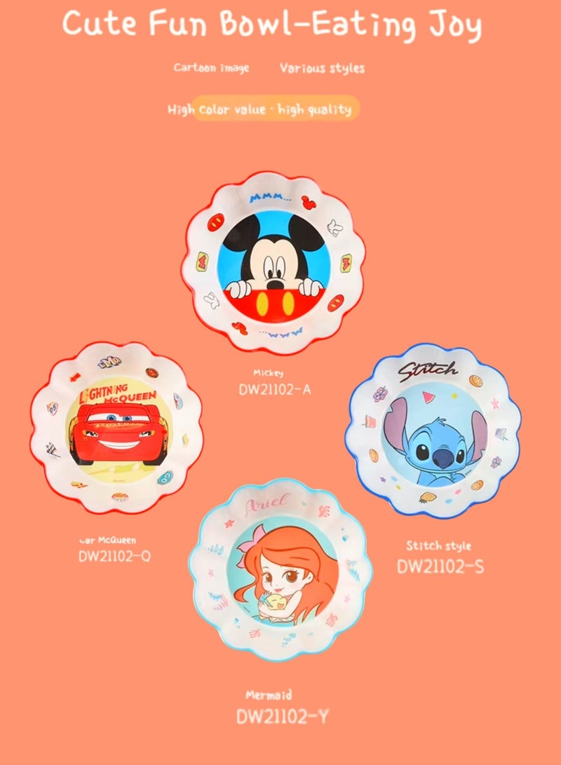 Disney Melamine Resin Lace Bowl Heat-Resistant, Bowl Anti-fall And Anti-scalding Tableware (Mc queen) - Image 5