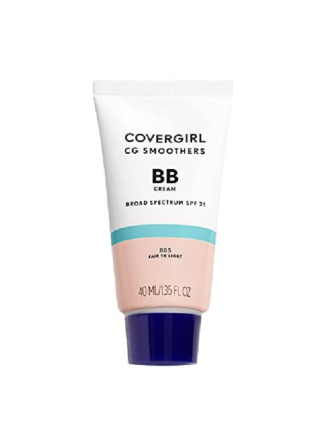 CoverGirl Smoothers Lightweight Bb Cream Fair To Light 805 1.35 Oz (Packaging May Vary) Lightweight Hydrating 10In1 Skin Enhancer With Spf 21 Uv Protection  - Image 1