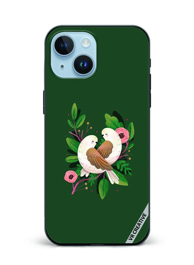 VR CREATIVE Protective Case Cover For Apple iPhone 15 Birds Design Multicolour - Image 1