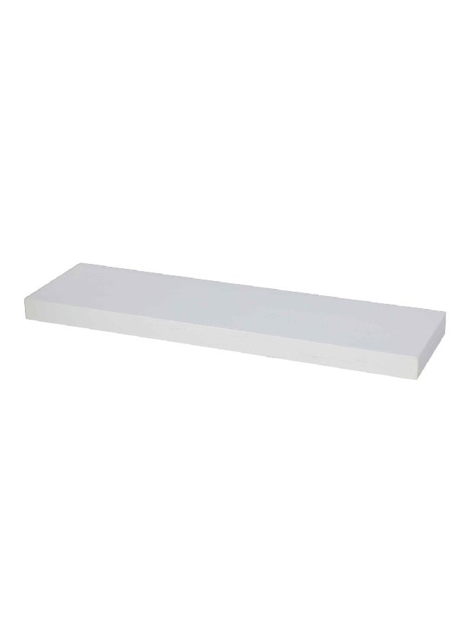 HoneyBee Rectangular Wall Mounted MDF and PVC Floating Shelf White 3.8 x 120 x 23.5 cm WSV110-490 - Image 2