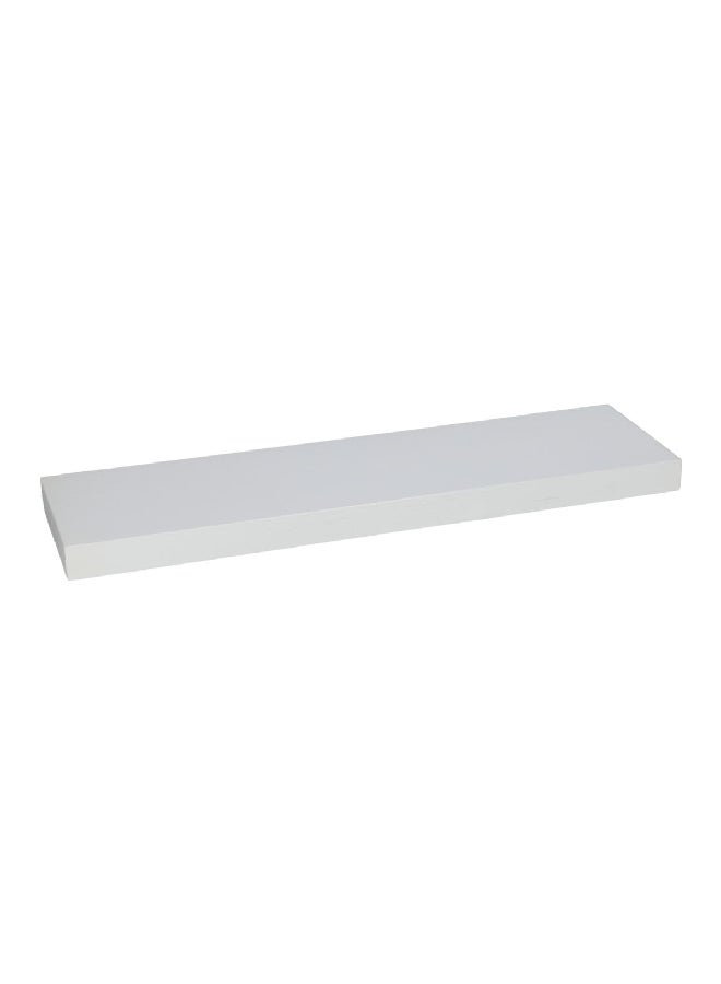 HoneyBee Rectangular Wall Mounted MDF and PVC Floating Shelf White 3.8 x 120 x 23.5 cm WSV110-490 - Image 3