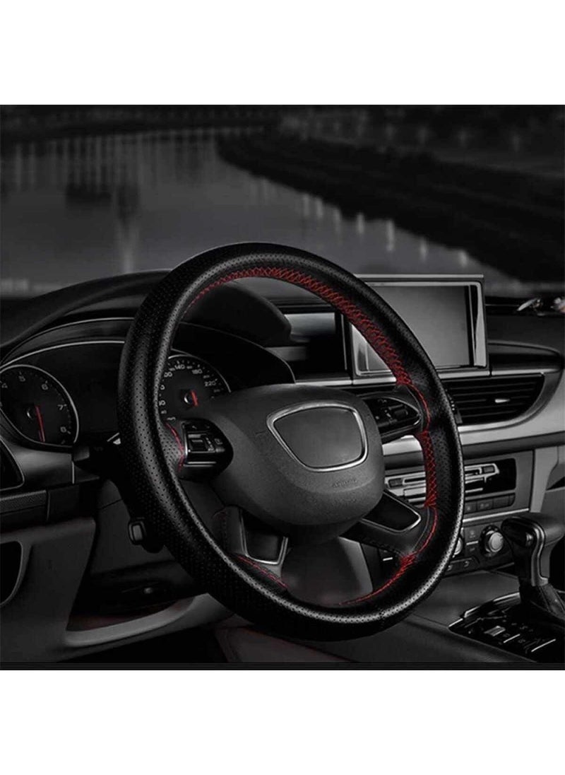 Fox - Skoda Fabia 2009 Red Strut Steering Wheel Cover - Image 1