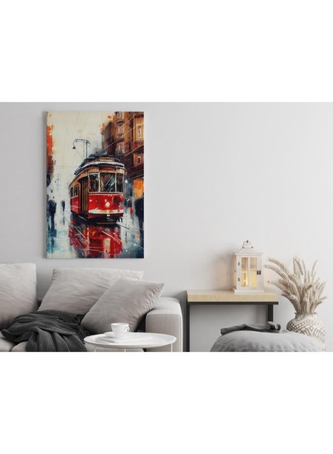 Home Gallery abstract art street hyperdetailed Printed canvas wall art - Image 1
