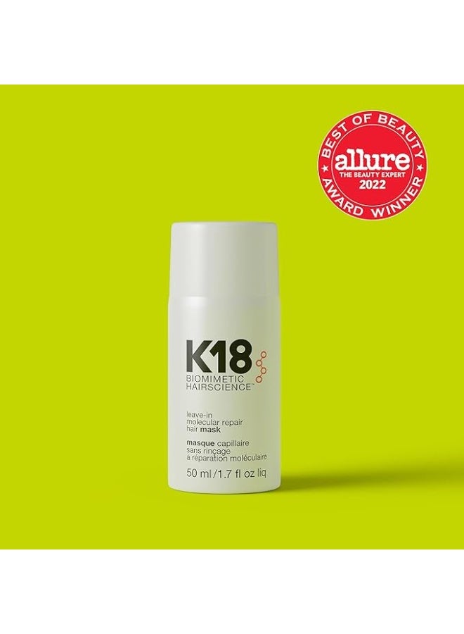 كيه ثمانية عشر قناع الشعر K18 لإصلاح الشعر بالجزيئات، يُترك على الشعر، 50 مل - Image 2