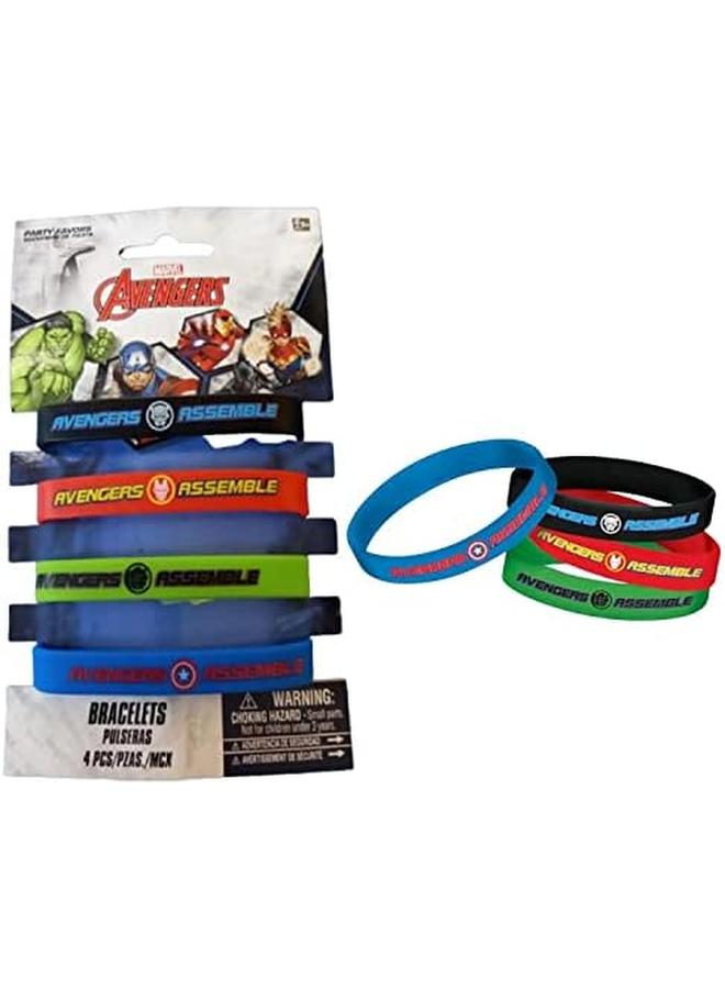 Amscan Assorted Avengers Assemble Rubber Wristbands Multicolor 3901517 - Image 2
