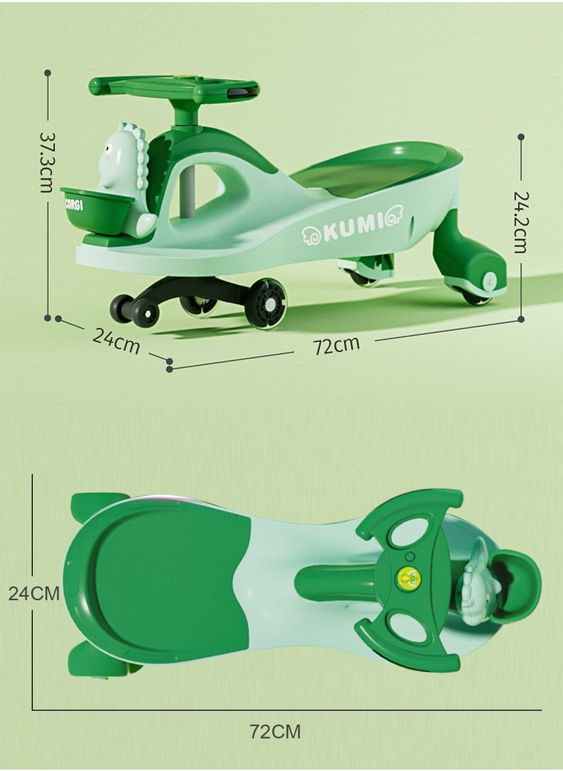 YES!TWOGO Ride on Push Car for Kids，Lightweight Balance Swing Car for Outdoor Indoor, with Silent Wheels and Storage Basket, for 1-6 Years Boys and Girls  - Image 5