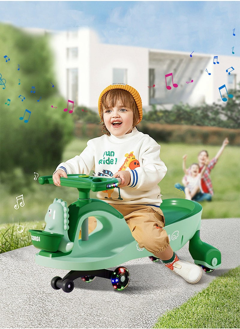 YES!TWOGO Ride on Push Car for Kids，Lightweight Balance Swing Car for Outdoor Indoor, with Silent Wheels and Storage Basket, for 1-6 Years Boys and Girls  - Image 2