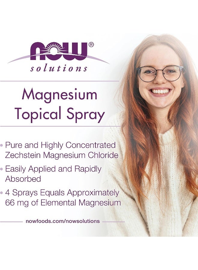 now Magnesium Topical Spray 8Oz - Image 3