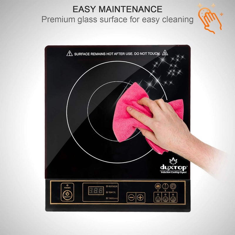 Duxtop 1800W Portable Induction Cooktop Countertop Burner, Gold 8100MC/BT-180G3 - Image 3