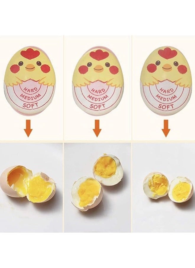 ShebSheb Egg Timer for Boiling Eggs,Color Changing Indicator in Water for Soft, Medium and Hard Eggs  - Image 3