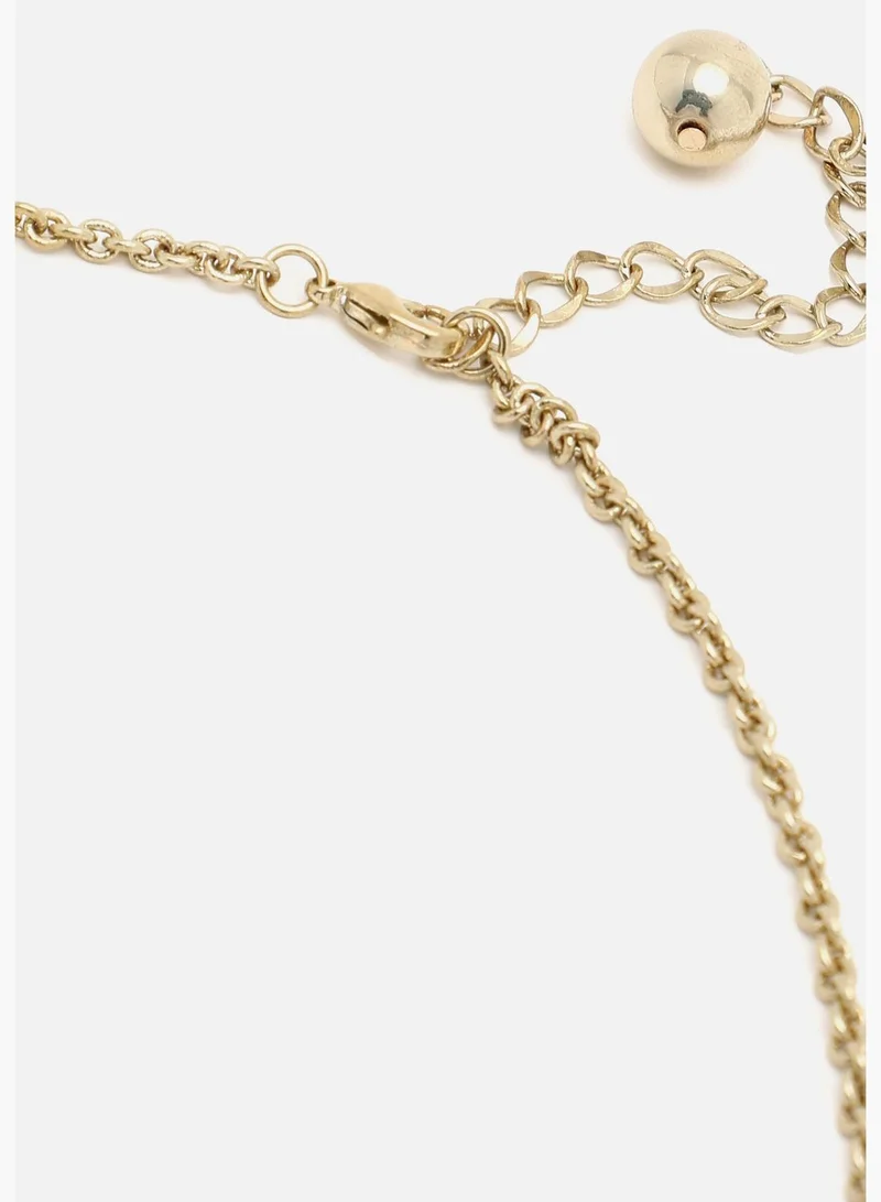 SOHI Gold Plated Pearls Necklace